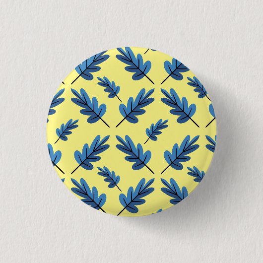 Blauer Herbst Button (Vorderseite)