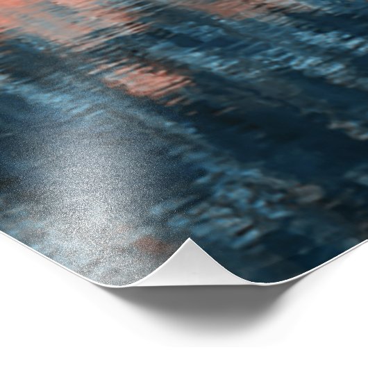 Blauer Herbst Fotodruck (Ecke)