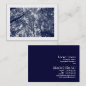 Blauer Herbst (grenzbar) Visitenkarte (Vorne/Hinten)