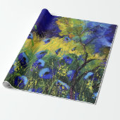 Blauer Herbst, Kunst Geschenkpapier (Ungerollt)