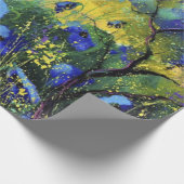 Blauer Herbst, Kunst Geschenkpapier (Ecke)