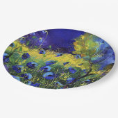 Blauer Herbst, Kunst Pappteller (Schrägansicht)