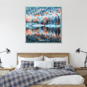 Blauer Herbst Leinwanddruck (Insitu (Schlafzimmer))