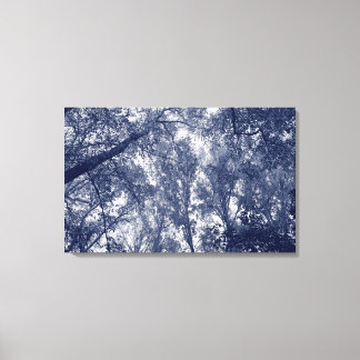 Blauer Herbst Leinwanddruck