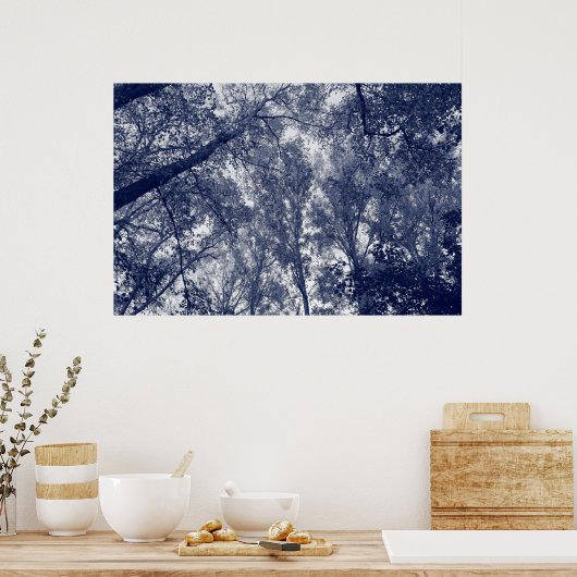 Blauer Herbst Poster (Küche)