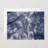 Blauer Herbst Postkarte (Vorne/Hinten)