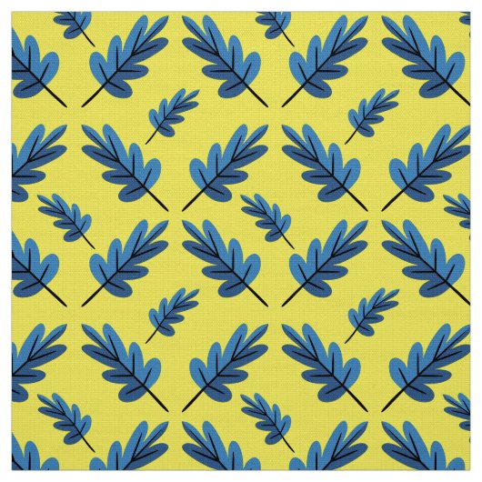 Blauer Herbst Stoff (Muster)