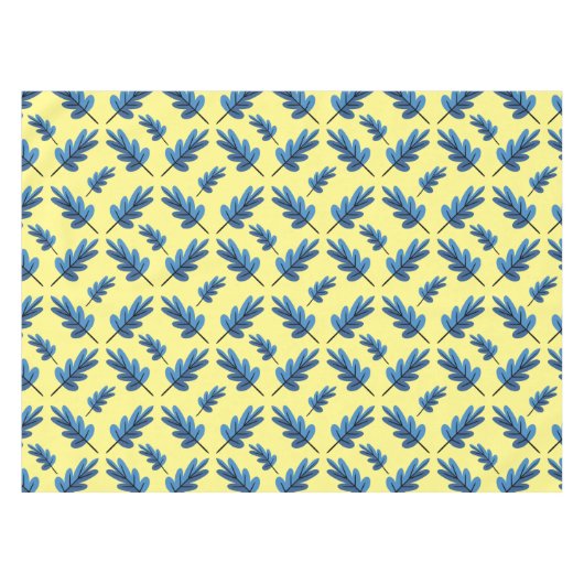 Blauer Herbst Tischdecke (Vorderseite (Horizontal))