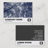 Blauer Herbst Visitenkarte (Vorne/Hinten)