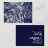 Blauer Herbst Visitenkarte (Vorne/Hinten)