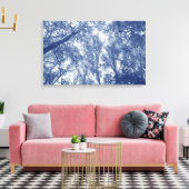 Blauer Herbst - Zyanotypeffekt Leinwanddruck (Insitu (Wohnzimmer))