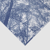 Blauer Herbst - Zyanotypeffekt Seidenpapier (Ausschnitt)