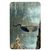 Blauer Heron in Wetland Magnet (Vertikal)