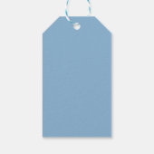 Blauer Herzmuskel Geschenkanhänger (Rückseite)