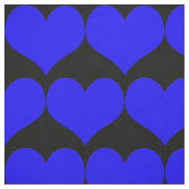 Blauer Herzstoff Stoff (Muster)