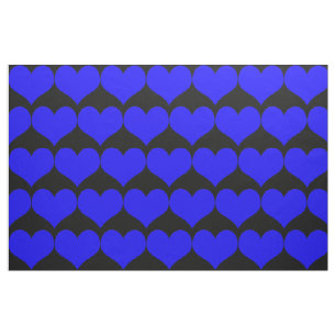 Blauer Herzstoff Stoff