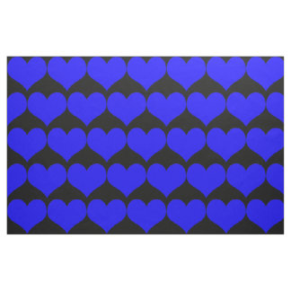 Blauer Herzstoff Stoff