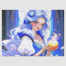 Blauer Hexenstich, Halloween-Geschenkwrap Seidenpapier