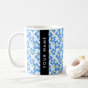 Blauer Hibiskus, Blaue Blumen, Ihr Name Kaffeetasse