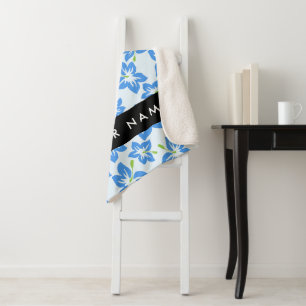 Blauer Hibiskus, Blaue Blumen, Ihr Name Sherpadecke