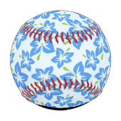 Blauer Hibiskus, Blumen, Ihr Name Baseball (Rückseite)