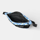 Blauer Hibiskus, Blumen, Ihr Name Bauchtasche (Offen)