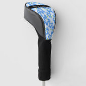 Blauer Hibiskus, Blumen, Ihr Name Golf Headcover (angewinkelt)