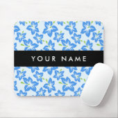 Blauer Hibiskus, Blumen, Ihr Name Mousepad (Mit Mouse)
