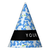 Blauer Hibiskus, Blumen, Ihr Name Partyhütchen (Links)