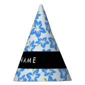 Blauer Hibiskus, Blumen, Ihr Name Partyhütchen (Rechts)