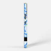 Blauer Hibiskus, Blumen, Ihr Name Samsung Galaxy Hülle (Rechte Seite)