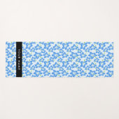 Blauer Hibiskus, Blumen, Ihr Name Yogamatte (Vorderseite (Horizontal))