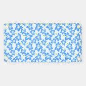 Blauer Hibiskus, Blumen, Muster von Blume Banner (Horizontal)