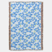 Blauer Hibiskus, Blumen, Muster von Blume Decke (Vorderseite Vertikal)
