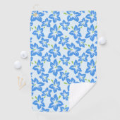 Blauer Hibiskus, Blumen, Muster von Blume Golfhandtuch (Insitu)