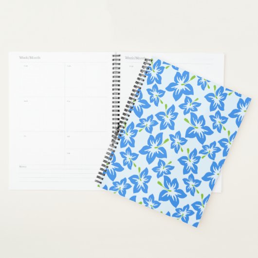 Blauer Hibiskus, Blumen, Muster von Blume Planer (Anzeige)