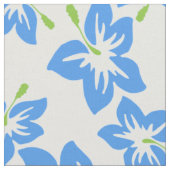 Blauer Hibiskus, Blumen, Muster von Blume Stoff (Nahaufnahme)