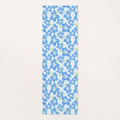 Blauer Hibiskus, Blumen, Muster von Blume Yogamatte (Vorderseite)