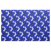Blauer Hibiskus-Blumendruck Stoff (Fat Quarter (45,7 x 55,9 cm))