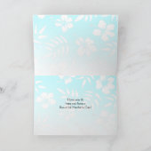 Blauer Hibiskus und Foto Muttertag Karte (Innenseite)