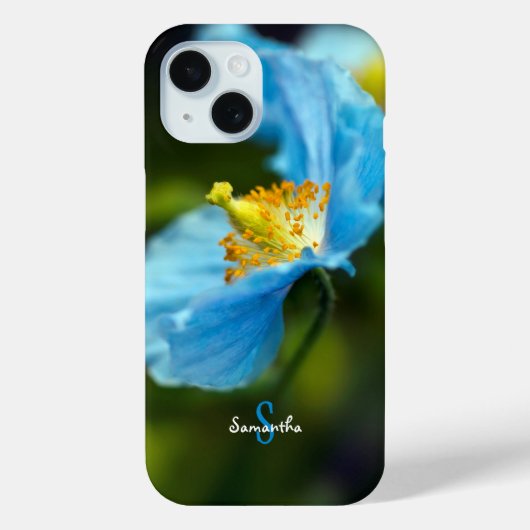 Blauer Himalaya-Mohn-Handyhülle Case-Mate iPhone Hülle (Rückseite)