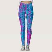 Blauer Himbeere Leggings (Vorderseite)