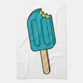 Blauer HimbeerPopsicle beißen mich Geschirrtuch (Vertikal)