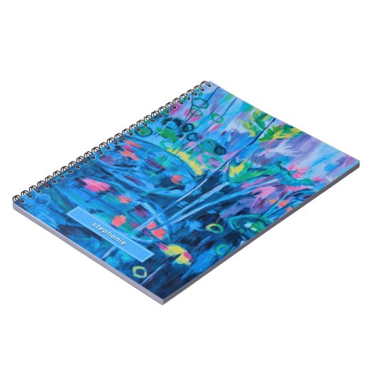 Blauer Himmel Abstrakt Notizblock (Linke Seite)