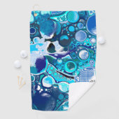 Blauer Himmel Abstrakte Kunst Golfhandtuch (Insitu)