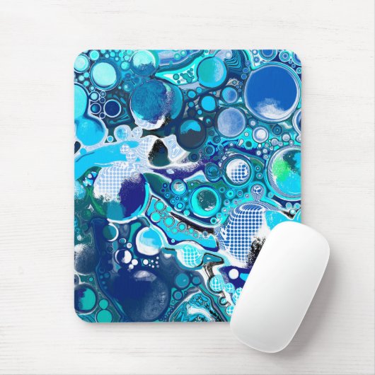 Blauer Himmel Abstrakte Kunst Mousepad (Mit Mouse)