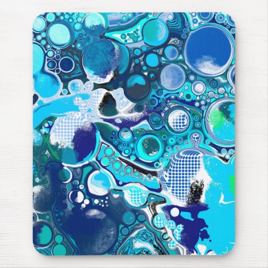 Blauer Himmel Abstrakte Kunst Mousepad (Vorne)