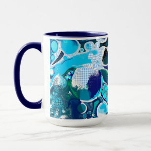 Blauer Himmel Abstrakte Kunst Tasse