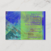 Blauer Himmel, Abstrakte Vorlage Visitenkarte (Rückseite)