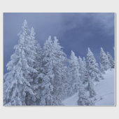 Blauer Himmel am Winter Geschenkpapier (Flach)